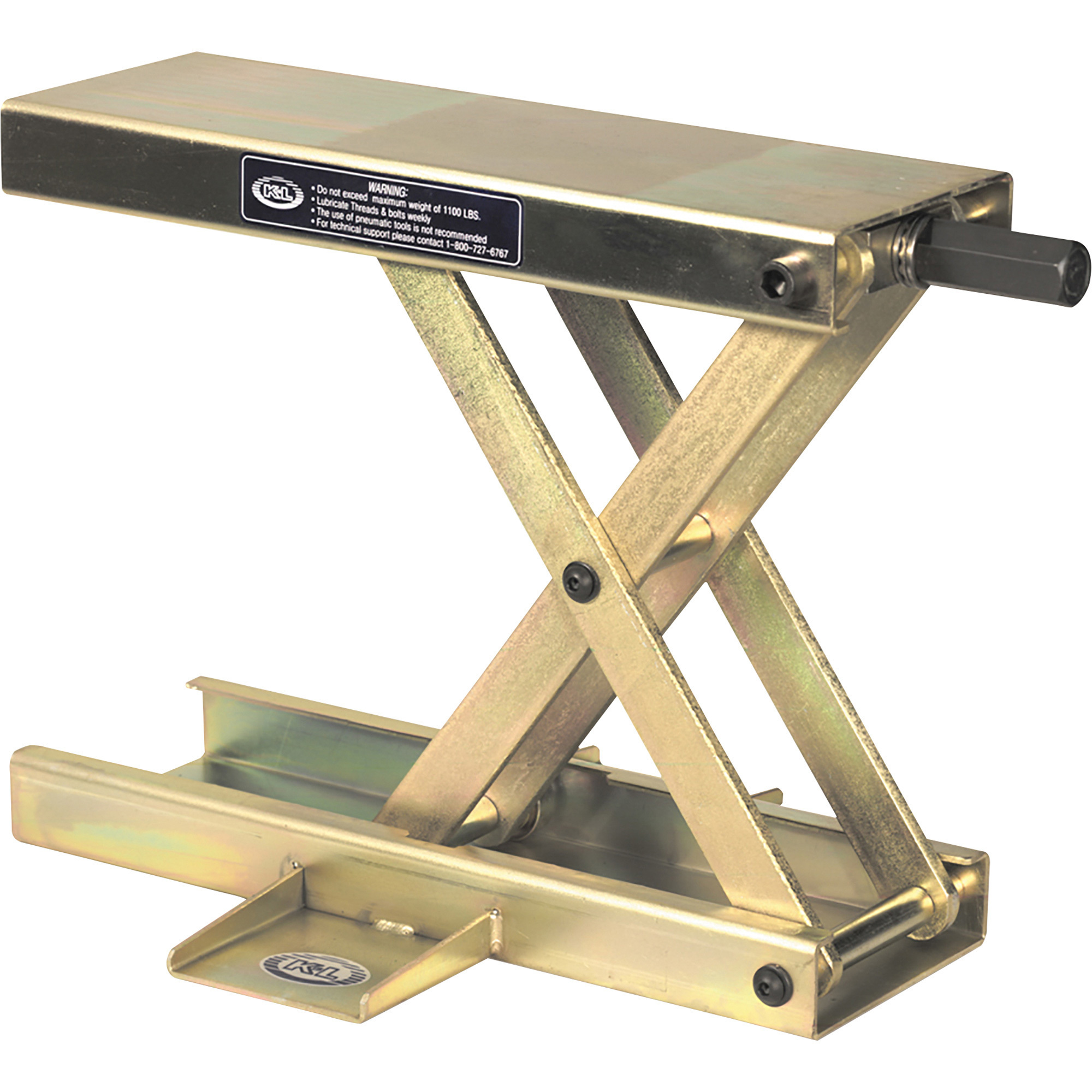 K&L Center Scissor Jack, 1100-Lb. Capacity, Model# MC450 CENTER JACK